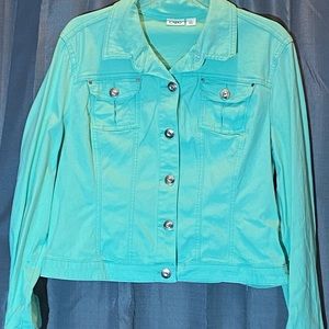 Womens XL seafoam blue/green jacket